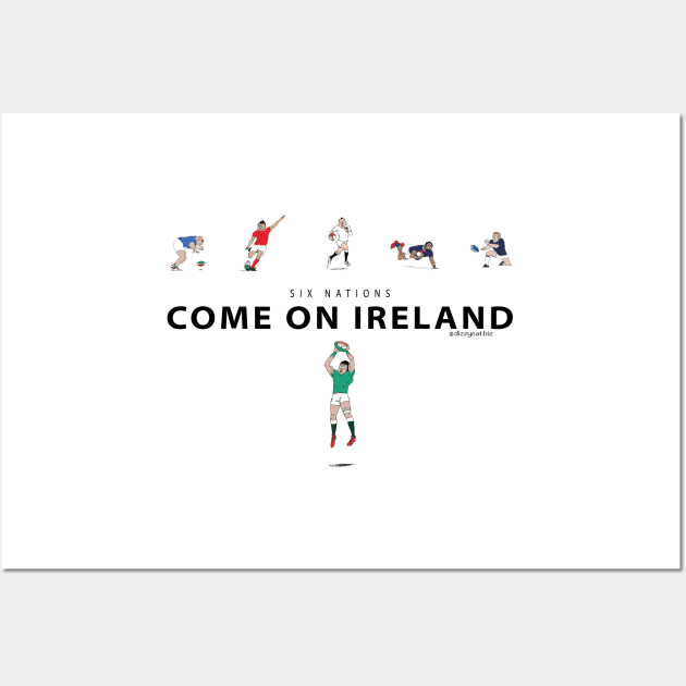 Six Nations - Come on Ireland Wall Art by dizzycat-biz